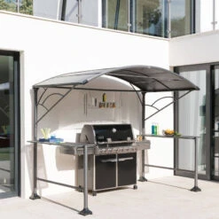 Abri Barbecue En Acier Hespéride Neiba Graphite