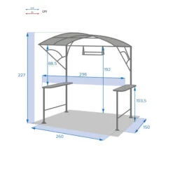 Abri Barbecue En Acier Hespéride Neiba Graphite 11 Abri Barbecue En Acier Hespéride Neiba Graphite -Mobilier Soldes abri barbecue en acier hesperide neiba noir graphite 4