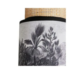 Applique Incurvée Ombrage Rotin Et Tissu Palmier Ostaria -Mobilier Soldes applique incurvee ombrage rotin et tissu palmier ostaria 2