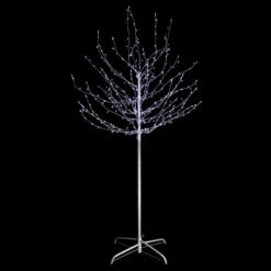 Arbre Cooper Blanc Froid Lumineux Sur Pied 400 Leds