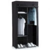 Armoire Modulable 3 Penderies / 5 étagères Noir 5Five -Mobilier Soldes armoire penderie 3 etageres noir