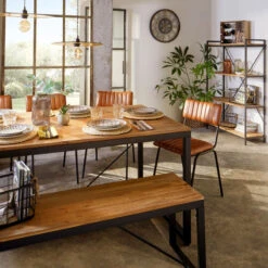 Banc Métal Et Bois Edena Atmosphera 11 Banc Métal Et Bois Edena Atmosphera -Mobilier Soldes banc metal et bois edena atmosphera 4