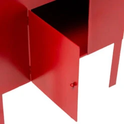 Boite Aux Lettres De Noël H82 En Métal Rouge -Mobilier Soldes boite aux lettres de noel h82 en metal rouge 2