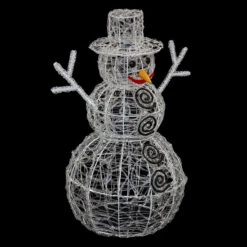 Bonhomme De Neige Lumineux 96 LED -Mobilier Soldes bonhomme de neige lumineux 96 led 3