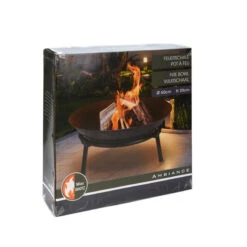 KOOPMAN Brasero Métal D50 Noir/gris Ambiance -Mobilier Soldes brasero metal d50 noirgris ambiance 2