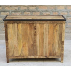 Buffet 1 Porte 4 Tiroirs Bois De Manguier Et Métal 11 Buffet 1 Porte 4 Tiroirs Bois De Manguier Et Métal -Mobilier Soldes buffet 1 porte 4 tiroirs bois de manguier et metal 4