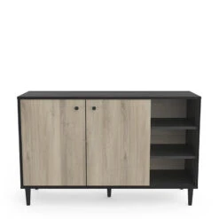 Demeyere Buffet 2 Portes 3 Niches Industriel Arty -Mobilier Soldes buffet 2 portes 3 niches industriel arty 2