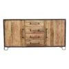 Buffet 2 Portes 4 Tiroirs Manguier -Mobilier Soldes buffet 2 portes 3 tiroirs