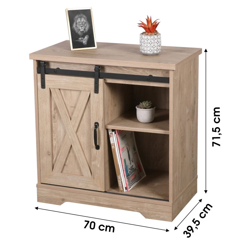 Buffet Avec 1 Porte Coulissante Manhattan 4 Buffet Avec 1 Porte Coulissante Manhattan – Image 2