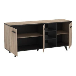 Demeyere Buffet Bas Bruce 3 Portes 3 Niches -Mobilier Soldes buffet bas bruce 3 portes 3 niches 3