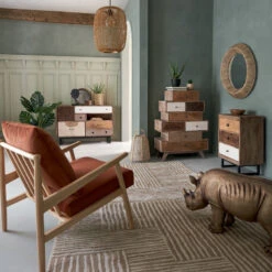 Buffet En Bois De Manguier Koval Nuances Unies Atmosphera -Mobilier Soldes buffet en bois manguier koval nuances unies atmosphera 7