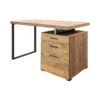 Bureau 3 Tiroirs Pied Métal Elton 1 Bureau 3 Tiroirs Pied Métal Elton -Mobilier Soldes bureau 3 tiroirs pied metal elton
