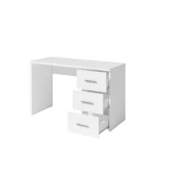 Bureau Open 3 Tiroirs Blanc -Mobilier Soldes bureau open 3 tiroirs blanc 2