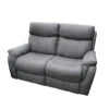 Canapé 2 Places Relax Manuel Gris M3101 -Mobilier Soldes canape 2 places relax manuel gris m3101