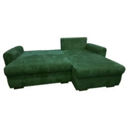 Canapé D'angle Convertible Et Réversible Velours Vert Zora 9 Canapé D'angle Convertible Et Réversible Velours Vert Zora -Mobilier Soldes canape d angle convertible et reversible velours vert zora 3