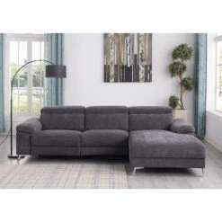 Canapé D'angle Droit Relax électrique D3133 -Mobilier Soldes canape d angle droit relax electrique d3133 1