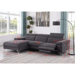 Canapé D'angle Gauche Relax électrique D3133 9 Canapé D'angle Gauche Relax électrique D3133 -Mobilier Soldes canape d angle gauche relax electrique d3133 2