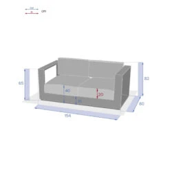 Canapé Extérieur 2 Places Allure Hespéride -Mobilier Soldes canape exterieur 2 places allure hesperide 2
