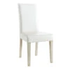 Demeyere Chaise Dossier Haut Blanc PU Guevara -Mobilier Soldes chaise ernesto blanc