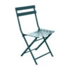 Chaise Métal Pliante Greensboro Bleu Canard Hespéride -Mobilier Soldes chaise exterieur greensboro hesperide bleu canard