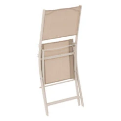 Chaise Pliante Modula Lin/argile Hespéride -Mobilier Soldes chaise pliante modula lin argile hesperide 2