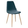Chaise Roka Coloris Bleu Denim Atmosphera 2 Chaise Roka Coloris Bleu Denim Atmosphera -Mobilier Soldes chaise roka coloris bleu denim et hetre atmosphera