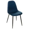 Chaise Tissu Et Métal Tyka Bleu Atmosphera 2 Chaise Tissu Et Métal Tyka Bleu Atmosphera -Mobilier Soldes chaise tissu et metal tyka bleu atmosphera