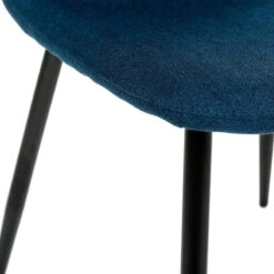 Chaise Tissu Et Métal Tyka Bleu Atmosphera -Mobilier Soldes chaise tissu et metal tyka bleu atmosphera 2