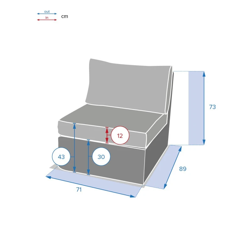 Chauffeuse Extérieur Moorea Hespéride Terre D'ombre 5 Chauffeuse Extérieur Moorea Hespéride Terre D'ombre – Image 3