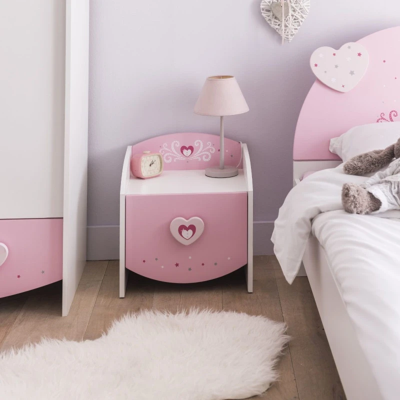 Demeyere Chevet 1 Tiroir Anastasia Rose 4 Demeyere Chevet 1 Tiroir Anastasia Rose – Image 2