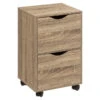 Chiffonnier 2 Tiroirs Sur Roulettes 5Five -Mobilier Soldes chiffonnier 2 tiroirs sur roulettes 5five