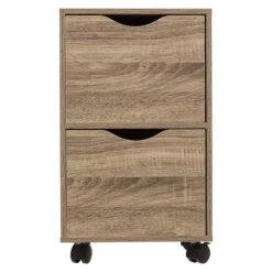 Chiffonnier 2 Tiroirs Sur Roulettes 5Five 8 Chiffonnier 2 Tiroirs Sur Roulettes 5Five -Mobilier Soldes chiffonnier 2 tiroirs sur roulettes 5five 2