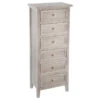 Chiffonnier 6 Tiroirs Charme Bois Atmosphera -Mobilier Soldes chiffonnier 6 paniers charme bois