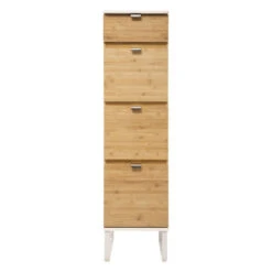 Chiffonnier En Bambou Avec Miroir Levia 5five -Mobilier Soldes chiffonnier en bambou levia 5five 4