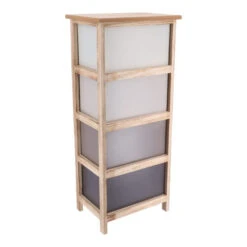 Chiffonnier Grand Modèle 4 Tiroirs Dégradé Taupe -Mobilier Soldes chiffonnier grand modele 4 tiroirs degrade taupe 2