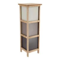 Chiffonnier Petit Modèle 3 Tiroirs Dégradé Taupe -Mobilier Soldes chiffonnier petit modele 3 tiroirs degrade taupe 2