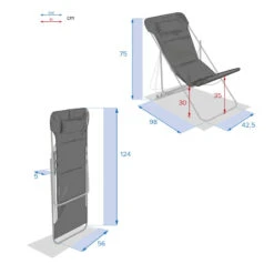 Chilienne Bilbao Coloris Gris Ardoise Neka -Mobilier Soldes chilienne bilbao coloris gris ardoise hesperide 1 3