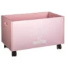 Coffre à Roulettes Pour Enfant Coloris Rose Atmosphera -Mobilier Soldes coffre a roulettes pour enfant coloris rose