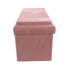 Coffre Banc Pliable Rose Compatible Briques -Mobilier Soldes coffre banc pliable rose compatible briques 6