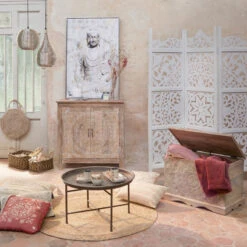 Coffre Chambre Shirel En Bois Blanchi Atmosphera -Mobilier Soldes coffre chambre shirel en bois blanchi atmosphera 3