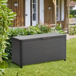 Coffre De Rangement Extérieur 670L Edenio Graphite Hespéride