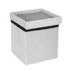 Coffre Pouf Pliable Gris Compatible Briques 1 Coffre Pouf Pliable Gris Compatible Briques -Mobilier Soldes coffre pouf pliable gris compatible briques