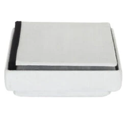 Coffre Pouf Pliable Gris Compatible Briques -Mobilier Soldes coffre pouf pliable gris compatible briques 4