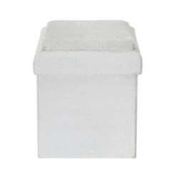 Coffre Pouf Pliable Gris Compatible Briques -Mobilier Soldes coffre pouf pliable gris compatible briques 7