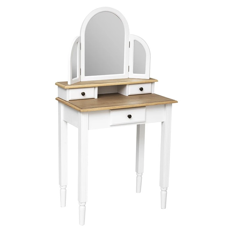 Coiffeuse Blanche 3 Tiroirs Solen Atmosphera 3 Coiffeuse Blanche 3 Tiroirs Solen Atmosphera