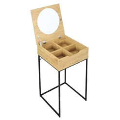 Coiffeuse Bois Et Métal Abbott -Mobilier Soldes coiffeuse bois et metal abbott 4