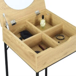 Coiffeuse Bois Et Métal Abbott -Mobilier Soldes coiffeuse bois et metal abbott 7