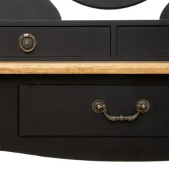 Coiffeuse Noire 3 Tiroirs Chrysa Atmosphera 11 Coiffeuse Noire 3 Tiroirs Chrysa Atmosphera -Mobilier Soldes coiffeuse noire 3 tiroirs chrysa atmosphera 4