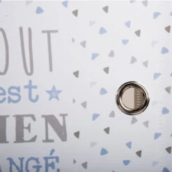 Colonne 4 Cases Enfant Gris Et Bleu Atmosphera 8 Colonne 4 Cases Enfant Gris Et Bleu Atmosphera -Mobilier Soldes colonne de rangement pour enfant grise 2