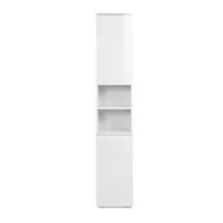 Colonne De Salle De Bain 2 Portes Capetown Blanc -Mobilier Soldes colonne de salle de bain 2 portes capetown blanc 3